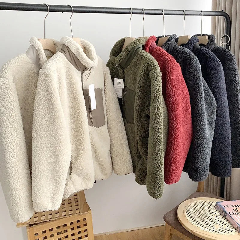 Warm Stand Collar Motorcycle Jacket