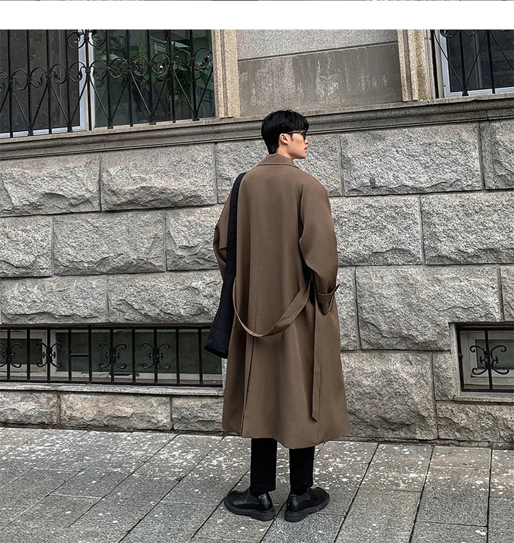 Korean Inspired Long Windbreaker