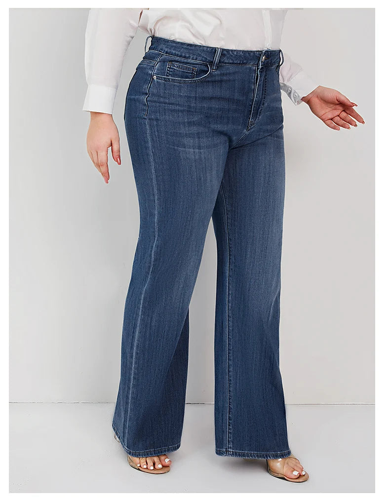 Plus Size Wide Leg Jeans