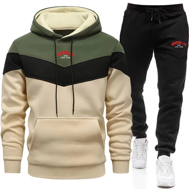 Men’s Autumn–Winter Sporty Jogger Set