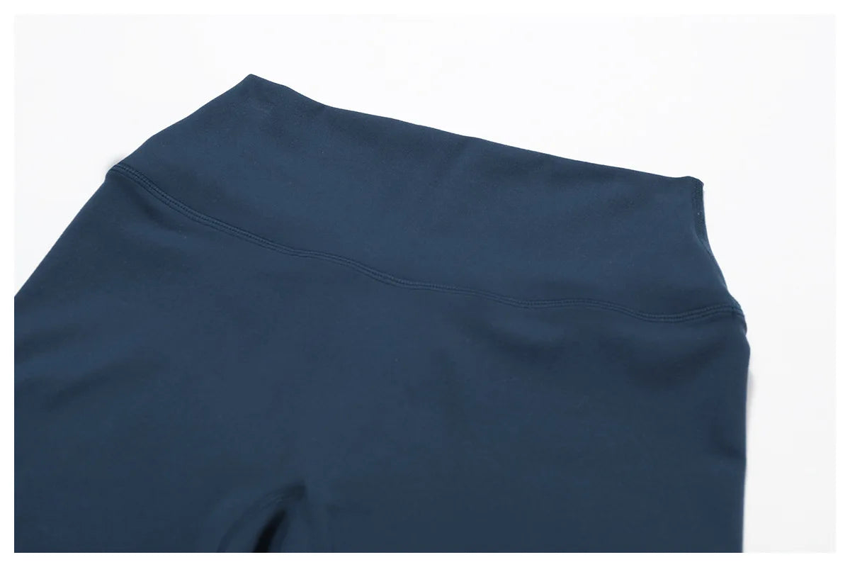 Fitness Leggings High Rise Hip Lift Brushed Soft Material For Ladies Outdoor Elastic Slim Fit Outer Wear Sports Tight Pants