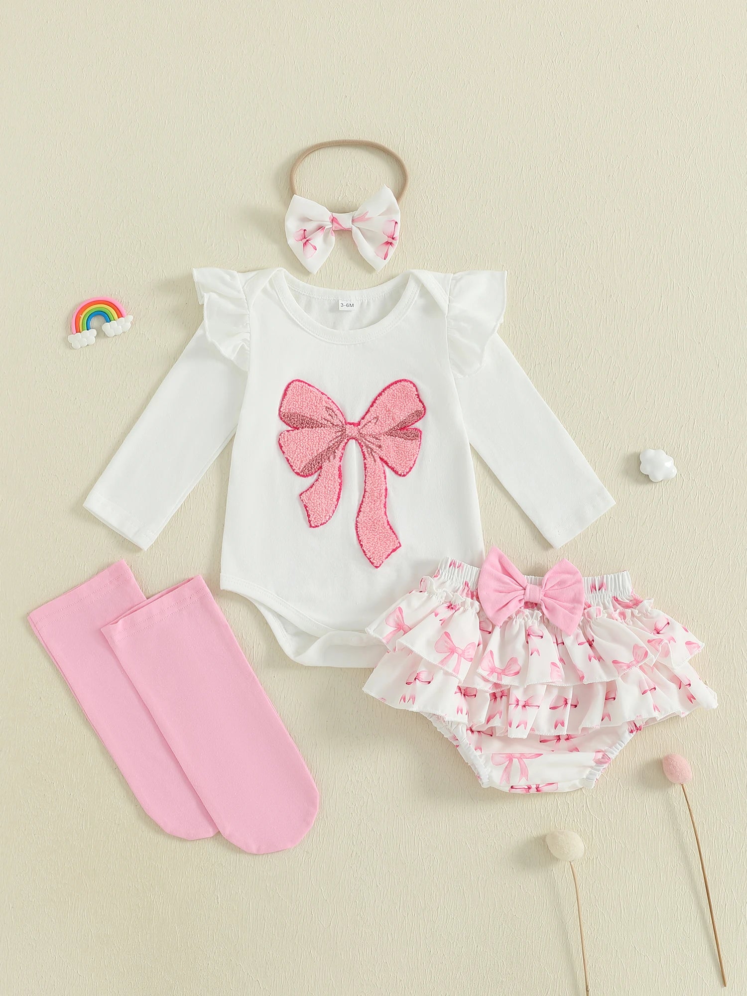 Bow Detail Toddler Autumn Set