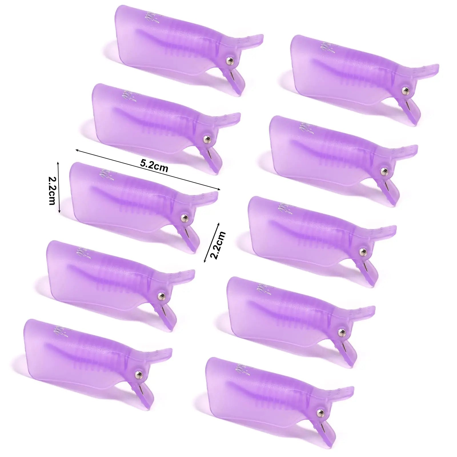 LULAA 10Pcs/16Pcs Plastic Nail Art Soak Off Cap Clip UV Gel Polish Remover Wrap Tool for Fingernail Removal Soak Off Clips