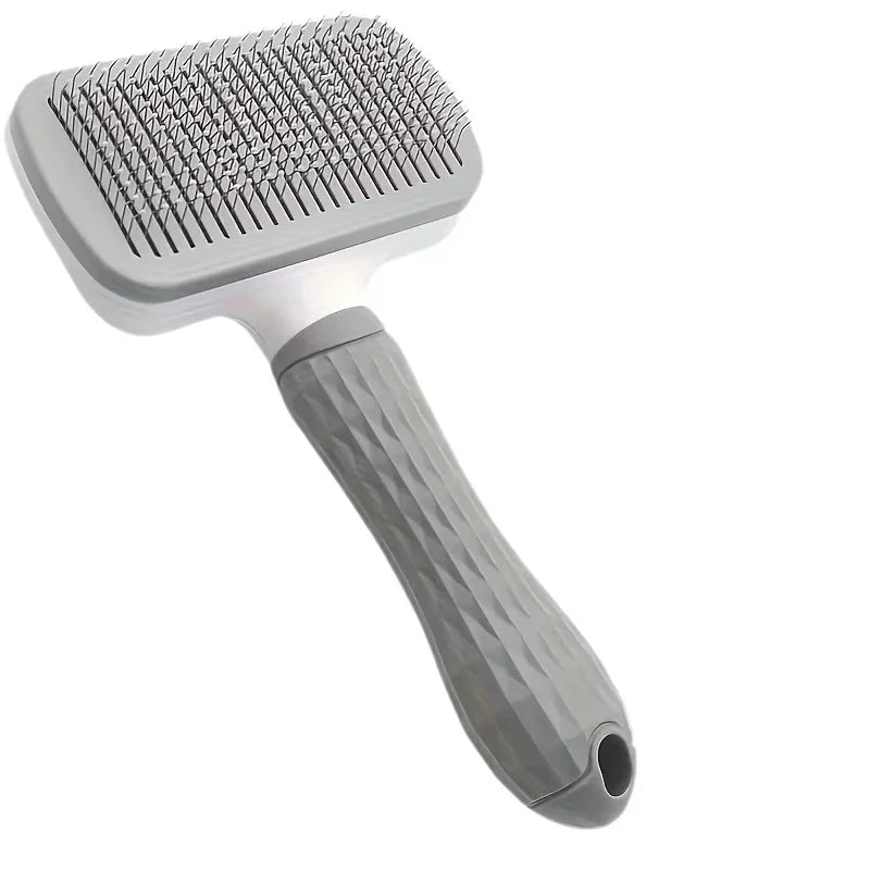 Pet massage comb, fur grooming brush, easily remove shedding undercoat of cats and dogs with one click