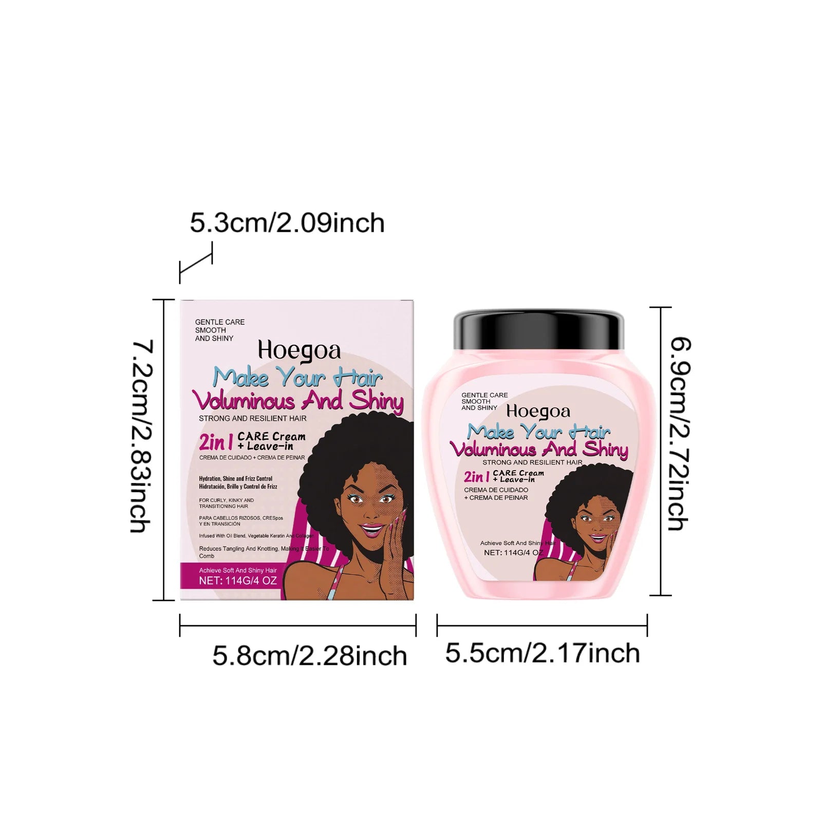 Leave-In Conditioner Cream For Curl Dry Hair Smoothing Deep Repair Damaged Shiny Nourishing Anti-Frizz Hair Care Conditioner