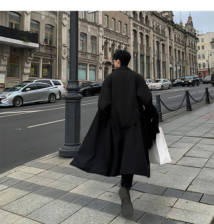 Korean Inspired Long Windbreaker
