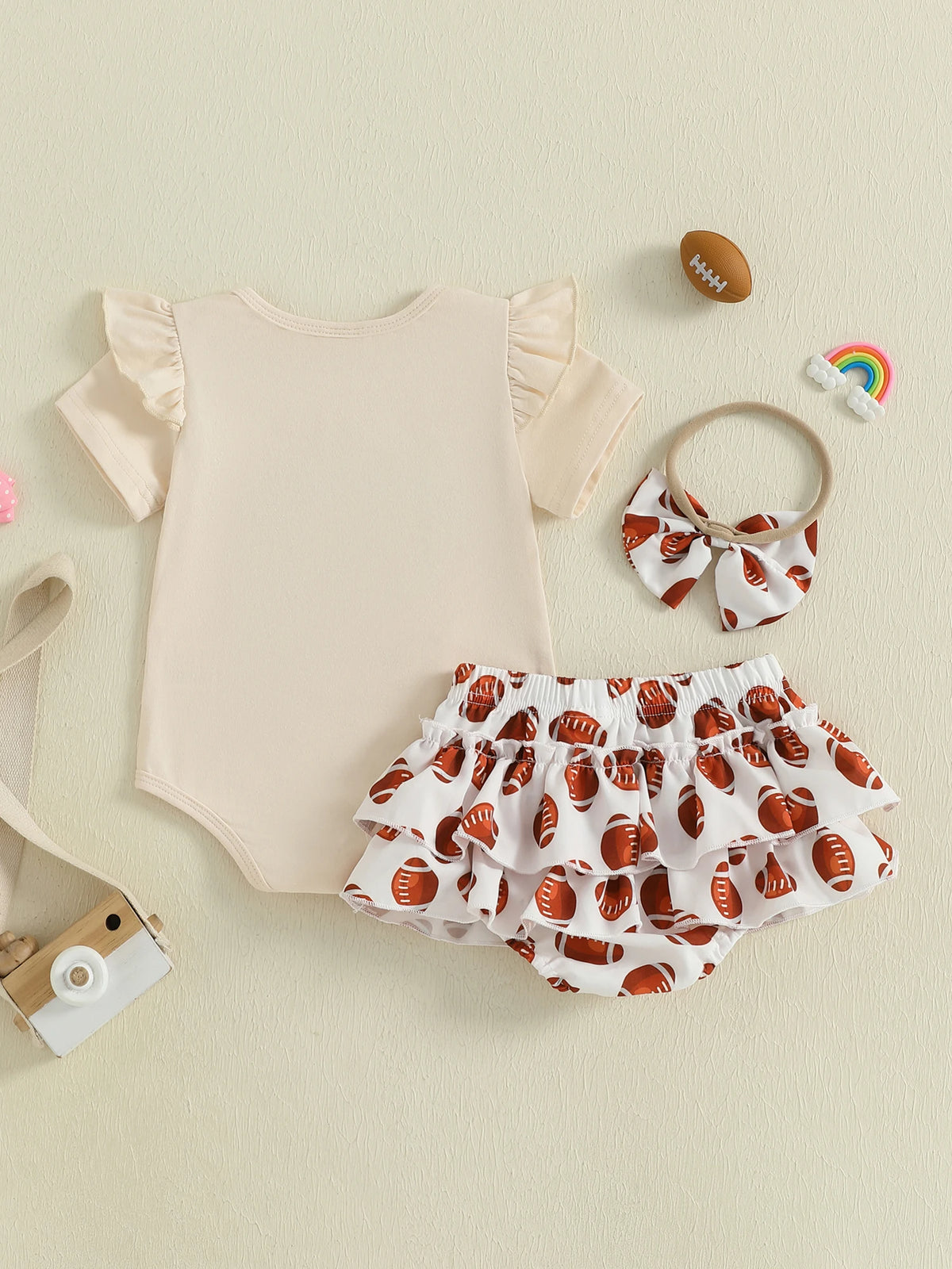 Floral Ruffle Romper Summer Set