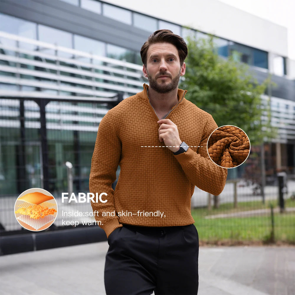 Quarter Zip Knit Pullover