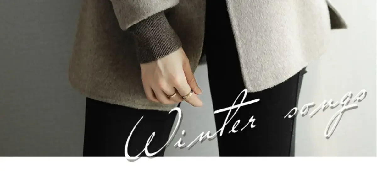 Minimalist French Wool Blend Coat