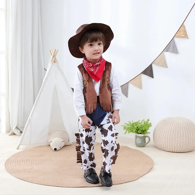 Toddler Cowboy Costume Outfit Set