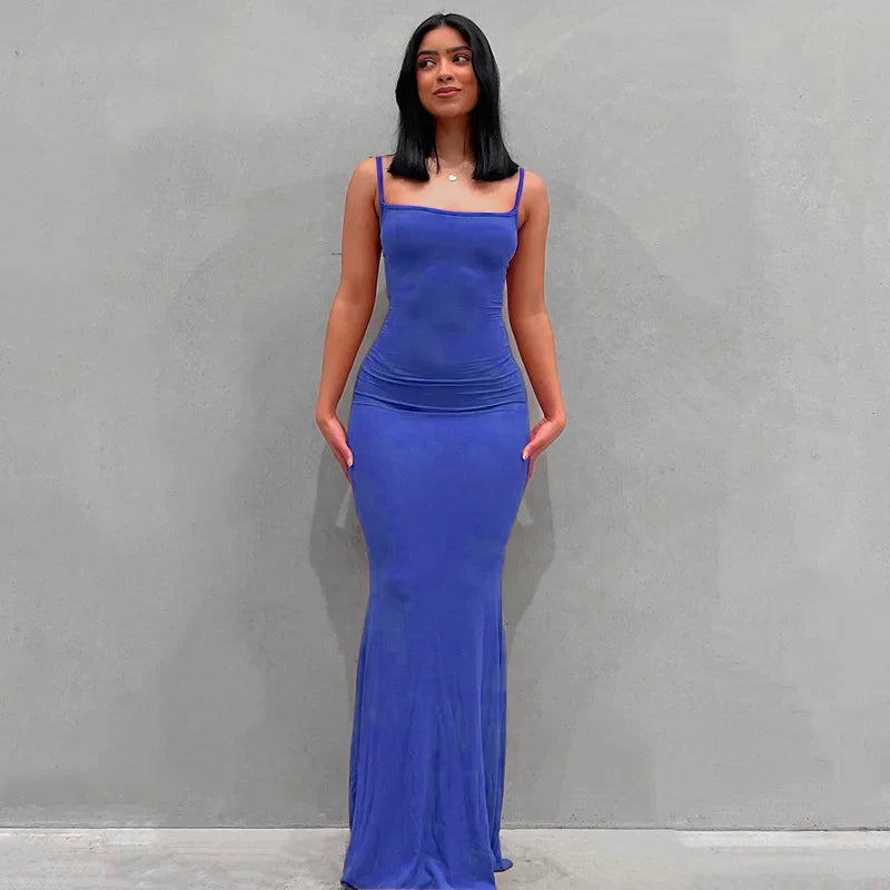 Elegant Mermaid Evening Maxi Dress