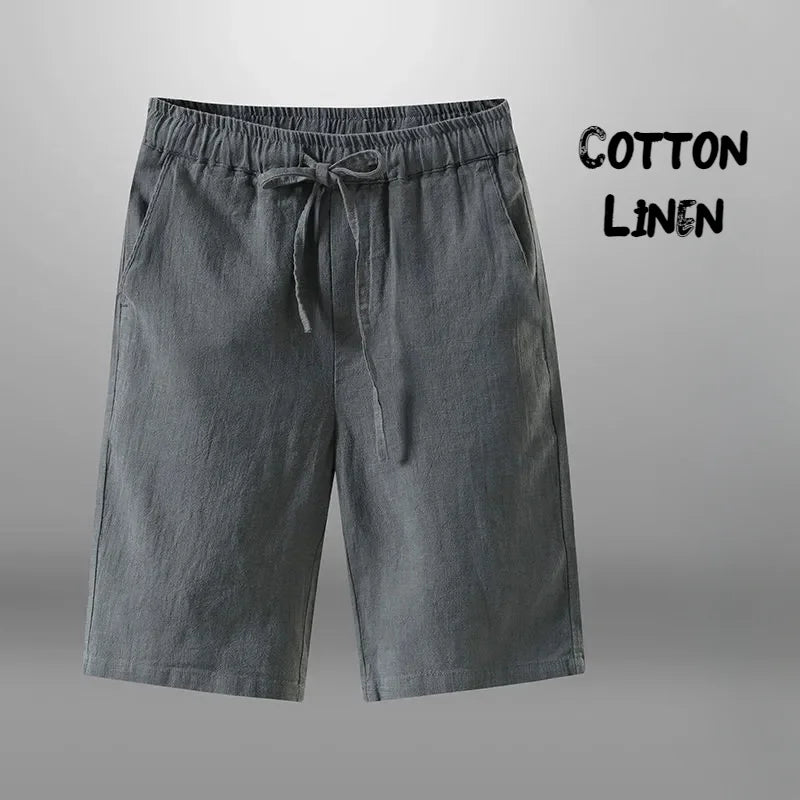 Cotton Linen Casual Beach Shorts