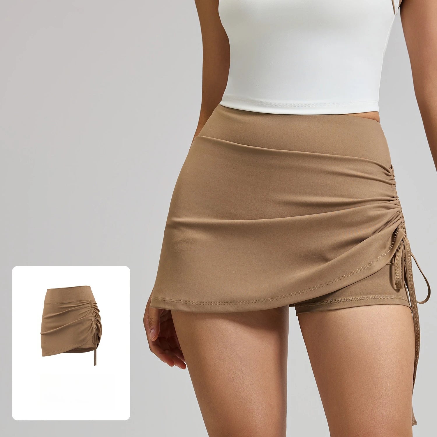 High Elastic Sports Skirt Shorts