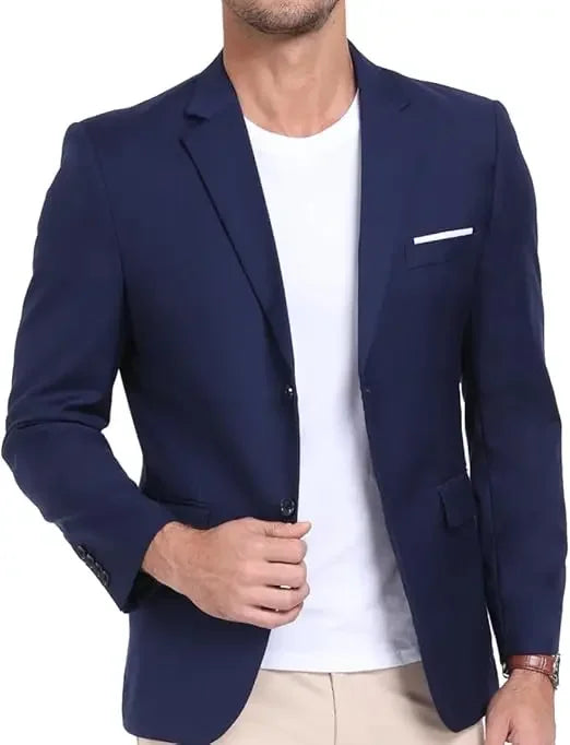 White Formal Men Suit Blazer
