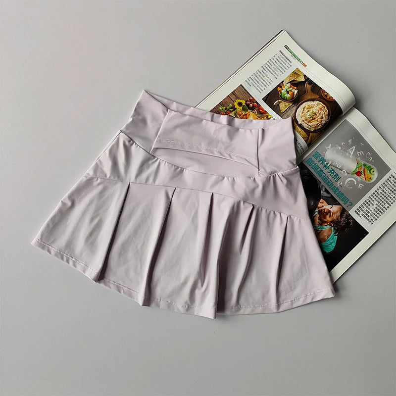 High Waist Tennis Skirt Shorts