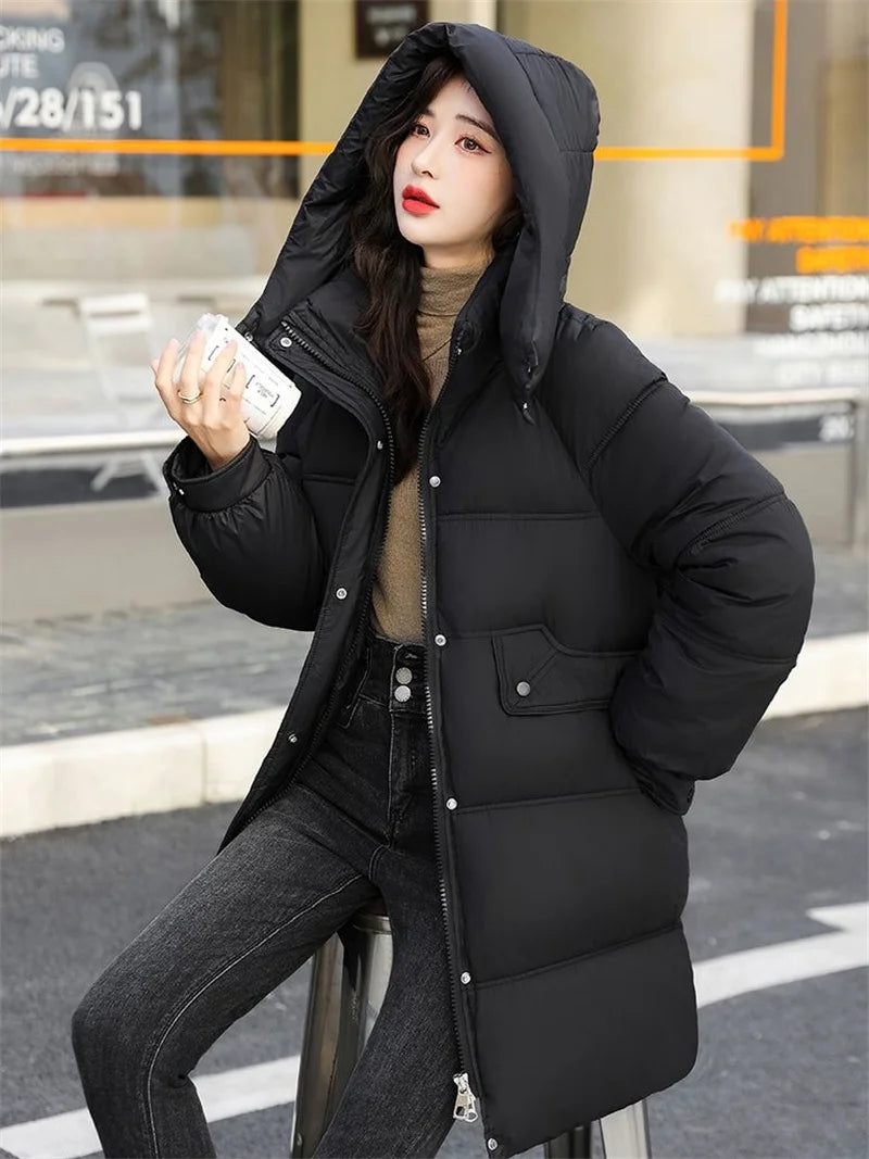 Warm Hooded Winter Padded Jacket
