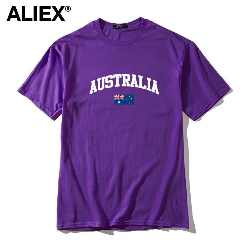 Australia Flag Cotton Graphic Tee