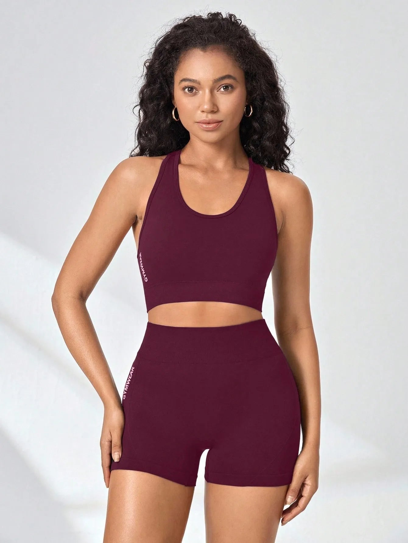 Women Yoga Set Bra Shorts Set Seamless Fitness Tracksuit Gym Running Shorts Sports Set Workout Shockproof Vest Outfit