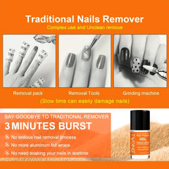 Nail Polish Gel Remover Set,2-5 Minutes Quick Remover Polish,With Gel Nail Polish Remover ,Nail  Latex Tape,For Nail Salon Care