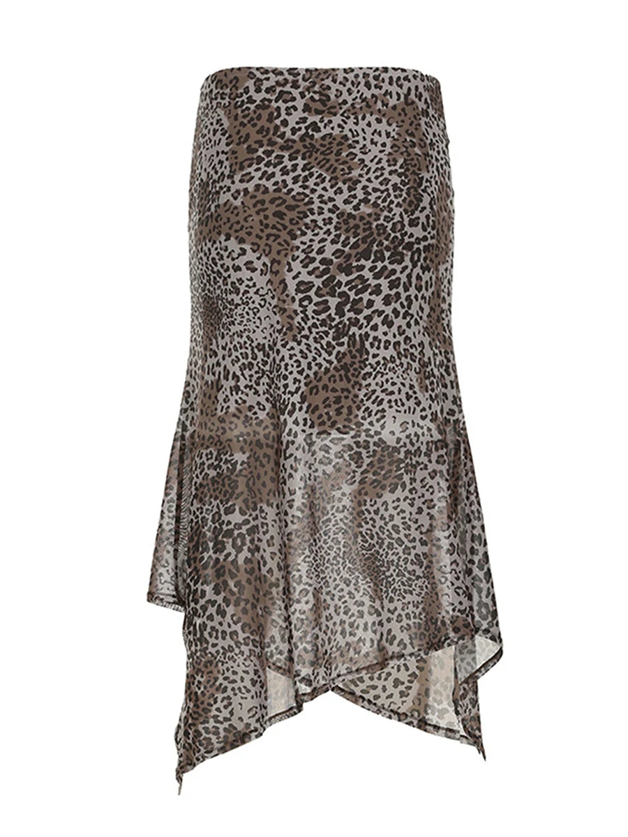 Pleated Floral High-Waist Midi Skirt