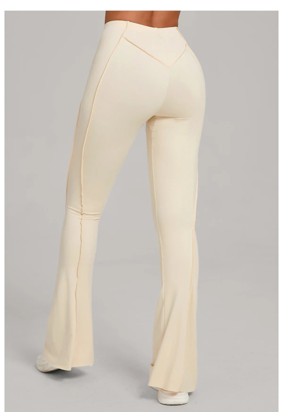 Gym Workout Women's Wide-Leg Tight-Fitting Hip-Lifting Yoga Flared Pants Dance High-Waist Flared Casual Outdoors Sports Trousers