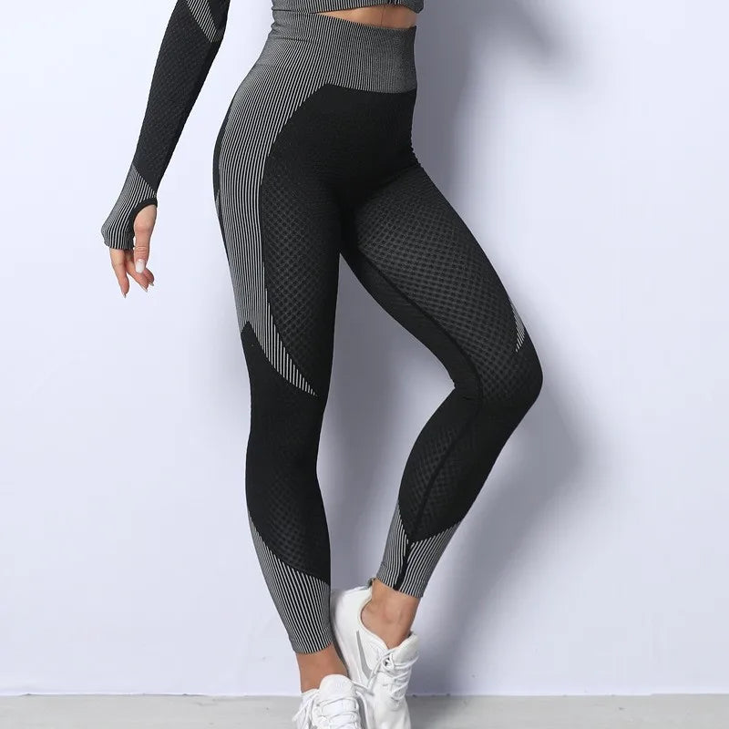 High-Waisted Leggings for Women, Perfect for Yoga and Fitness, Seamless and Peach-Bum Design