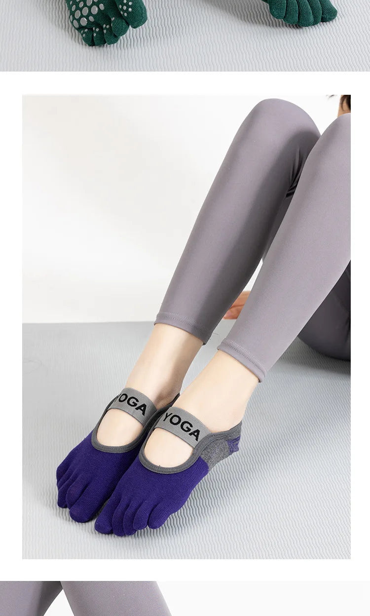 Grip Toe Yoga Socks Set
