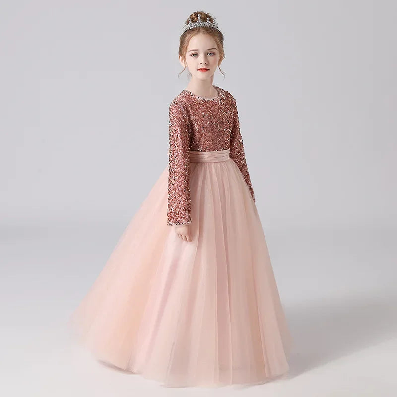 Classic Girls Chiffon Ball Gown
