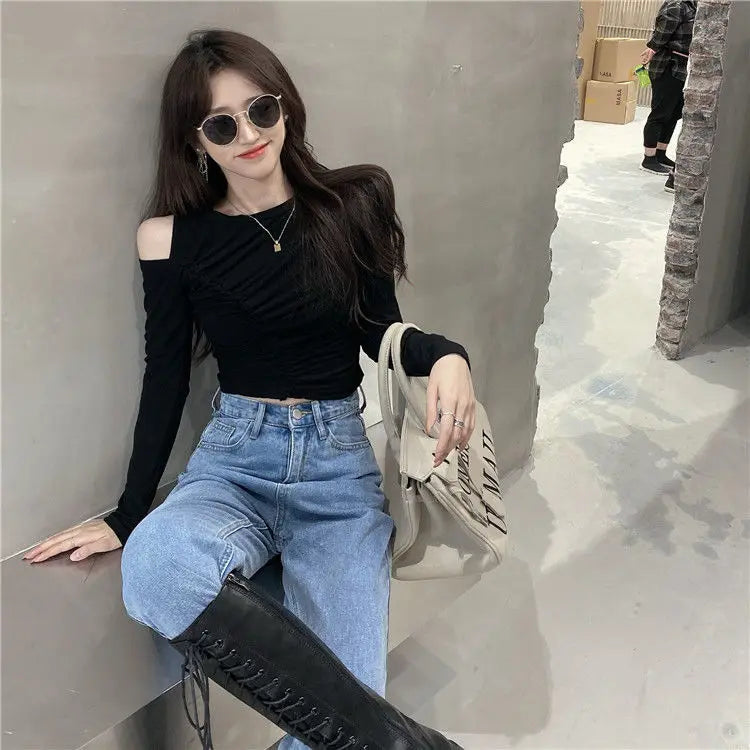Slim Hollow Detail Tee Women