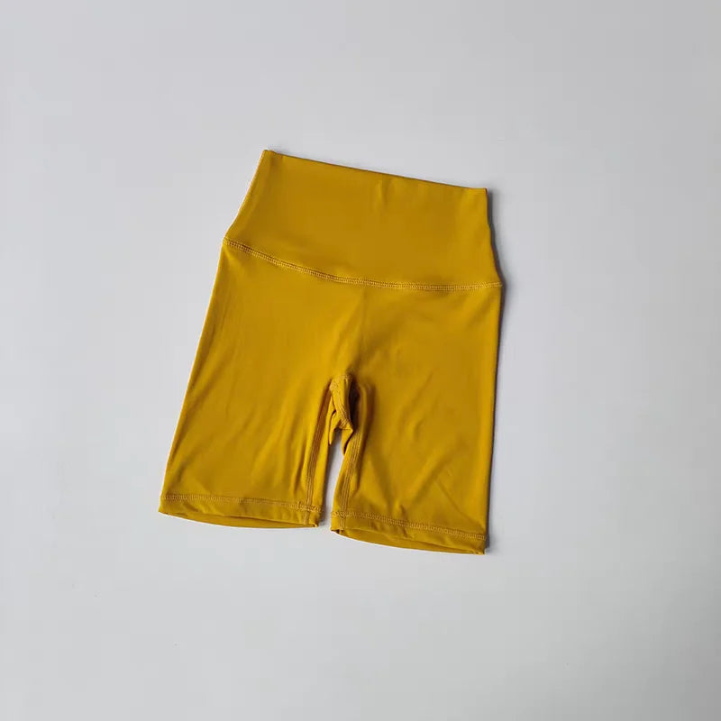 High Waist Naked Feeling Yoga Shorts for Women Fitness Running Shorts Cycling Sports Leggings Summer Workout Gym Running Shorts