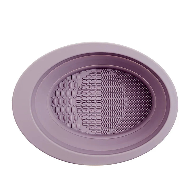 Makeup Brush Cleaner Cleaning Bowl Brush Tool Set Thorough Cleaning Without Hurting Bristles Wet & Dry Powder Puff Dry Cleaner