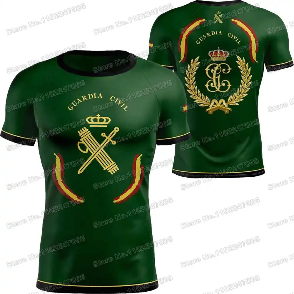 2025 Spanish Civil Guard T Shirt Men Outdoor Shirts Spain Military Clothing Training Tops Downhill MTB Jersey Running Sportswear