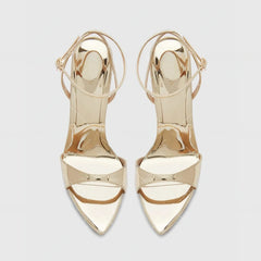 Fashionable and Sexy High Heels 2025 New Pointed Toe Open Toe Straight Buckle Sandals for Women's Fashion Plus Size Shoes