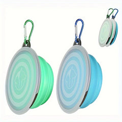 Collapsible Lidded Travel Water Dish