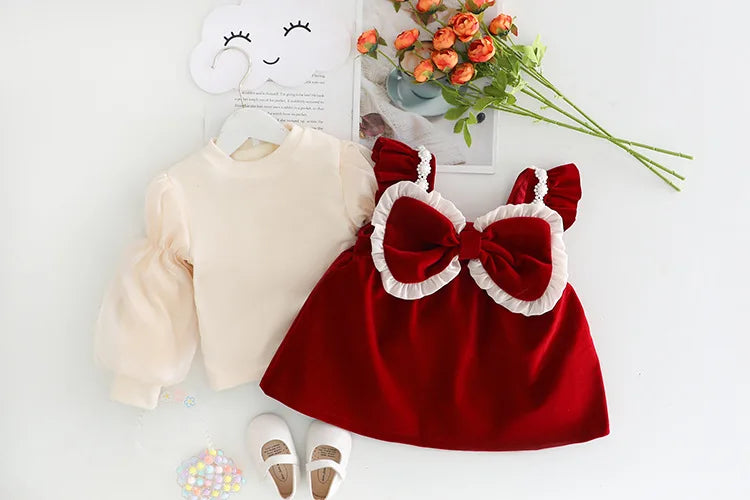 Plush Princess Dress Set for Girls