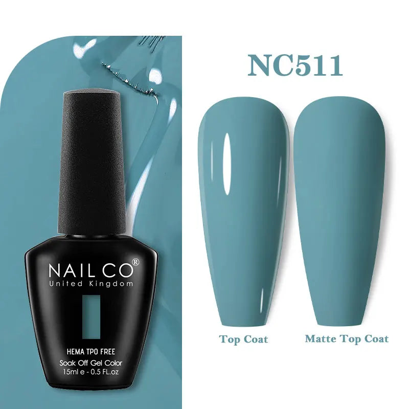 NAILCO 333 Colors Gel Nail Polish Semi Permanent Varnishes Nails Art Design Hybrid Soak Off Top Base Coat UV Gel Manicure 15ml
