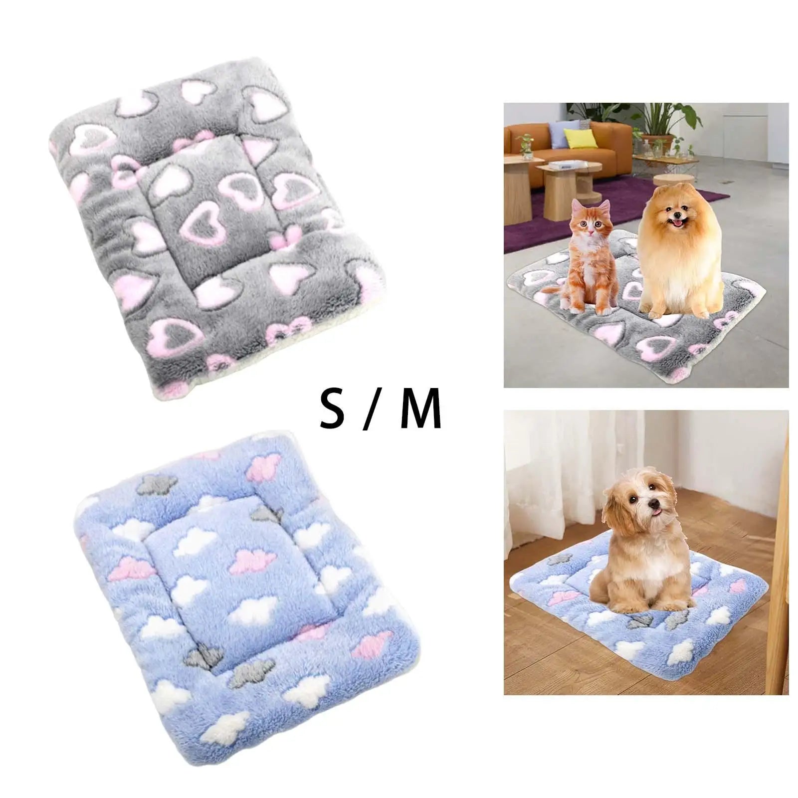Dog Bed Mat Cat Bed Mat, Pet Bed Mat, Heated Fleece Blanket, Pet Mat