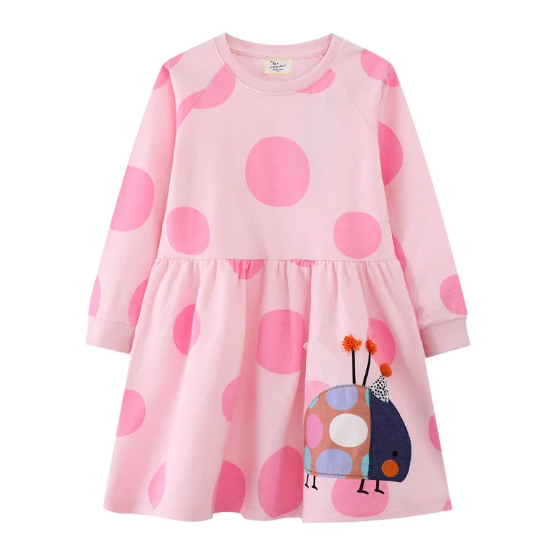 Butterfly Polka Princess Girls Dress