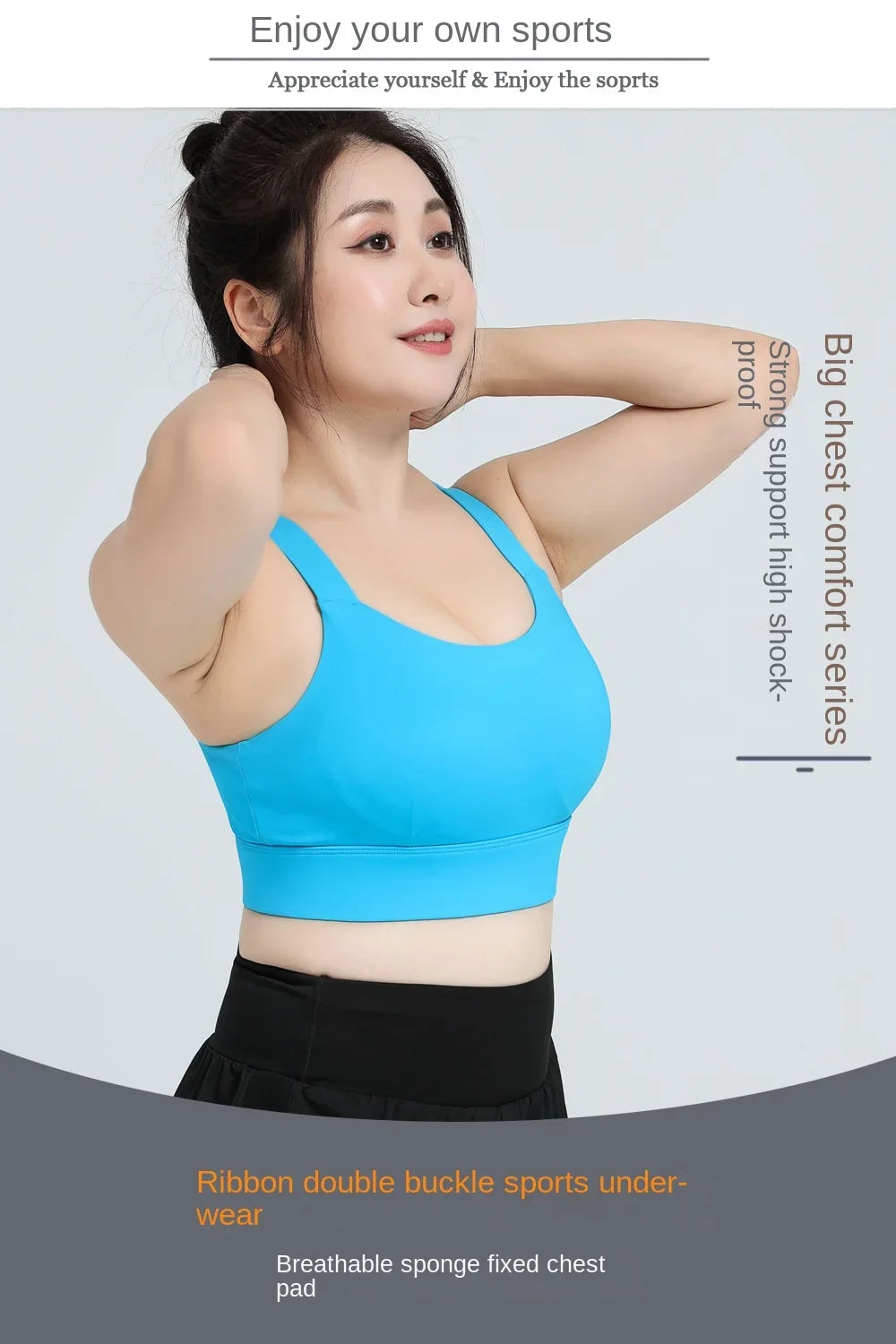 S-5XL High Impact Sports Bras for Women Push Up Sports Bra Racerback Sports Workout Bra Running Plus Size Bra