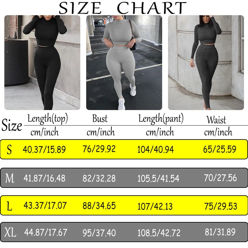 Winter Autumn Women's Yoga Set Gym Workout Fitness Set