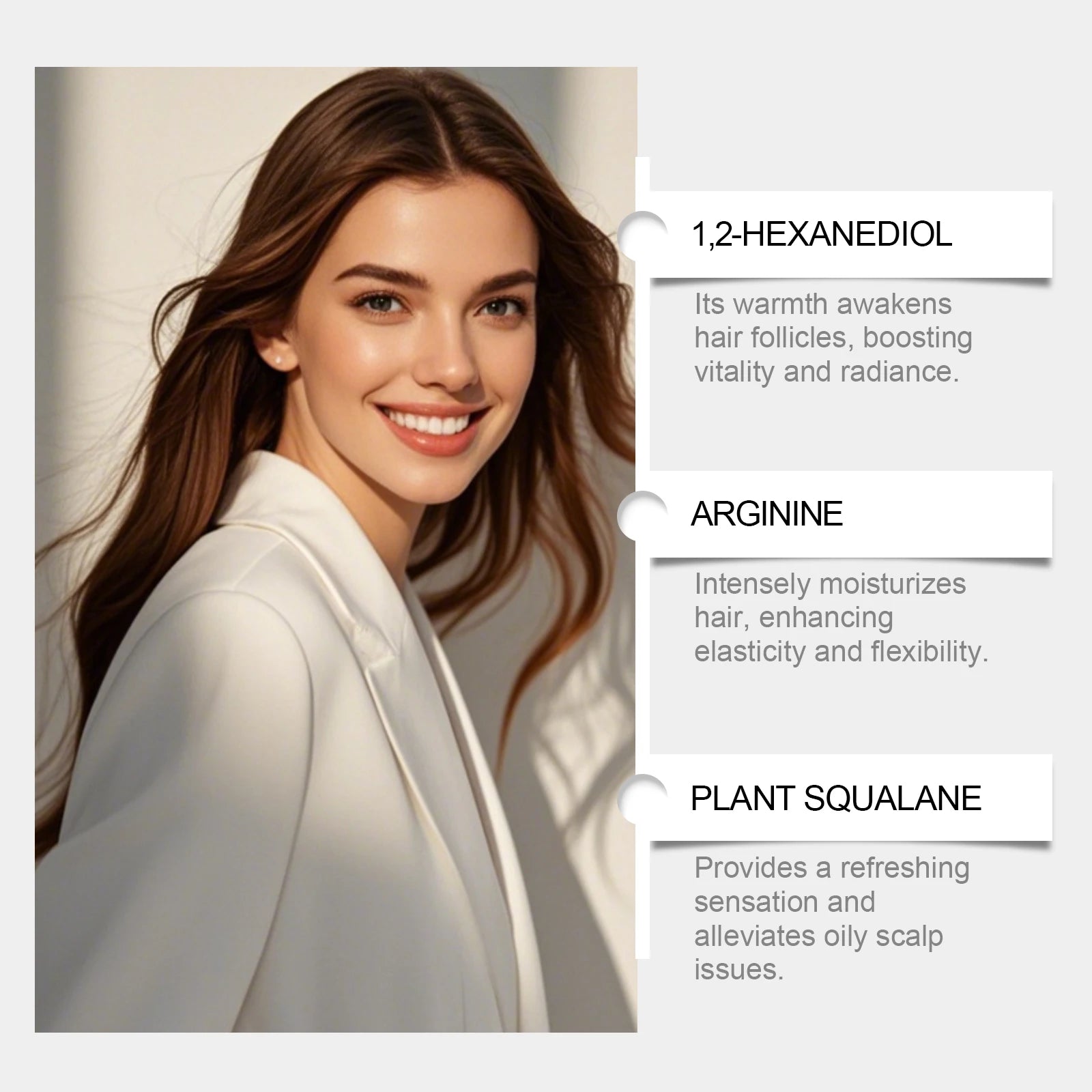 Soft and Moisturizing Hair Essence - Gently Nourishes and Cares for Frizzy Hair, Keeps Hair Light and Smooth, Perfect for Everyd