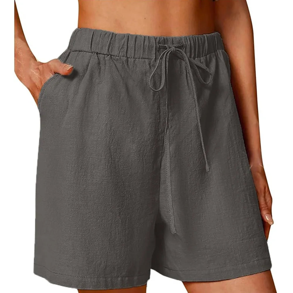 Loose Cotton Linen Summer Shorts