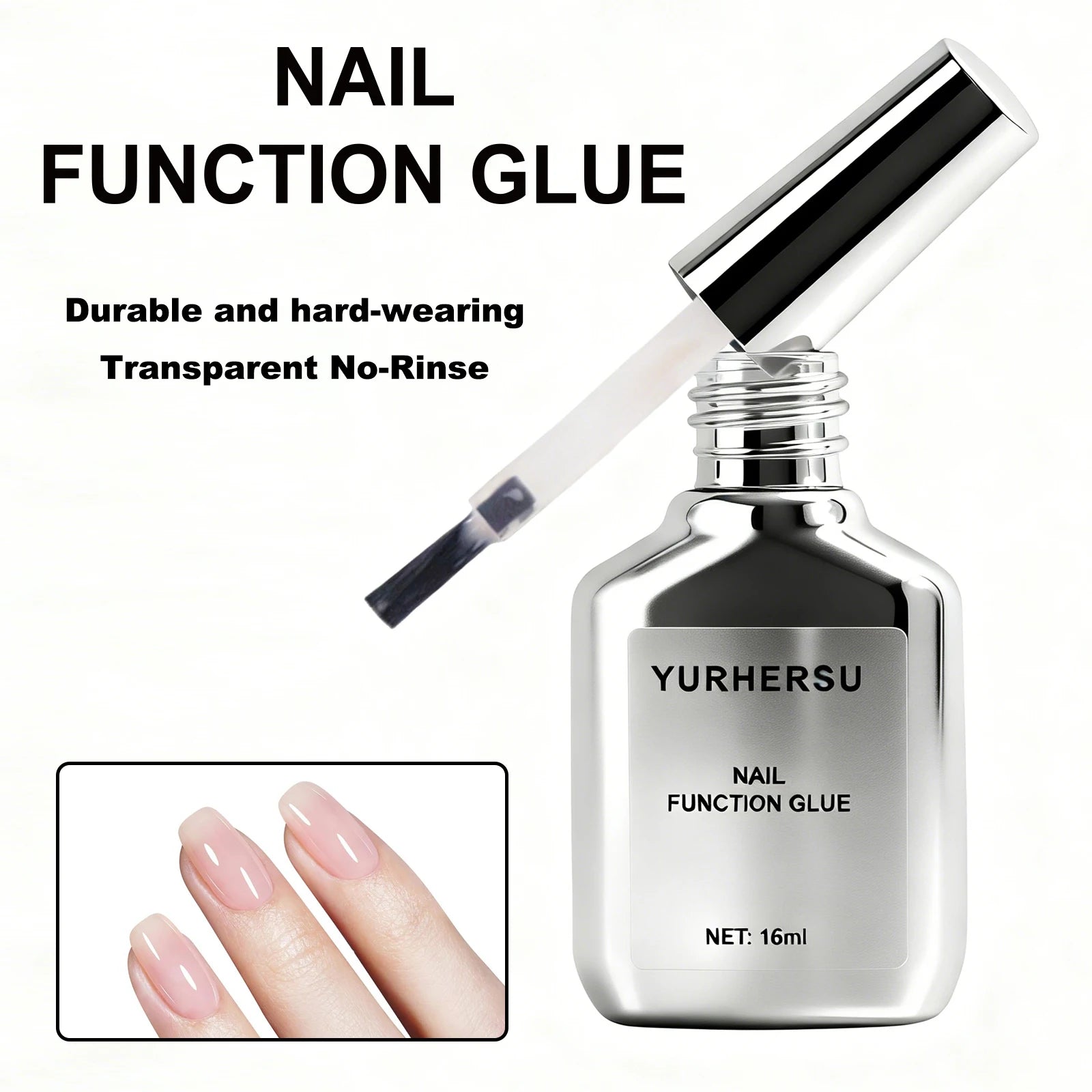 Nail Function Glue Super Strong UV LED Gel For False Nail Tips Extension Rhinestone Adhesive