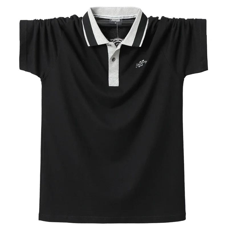 Striped Plus Size Summer Polo