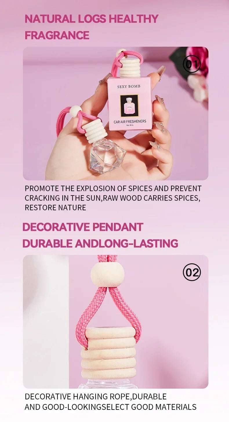 Perfume Bottle Car Perfume, Long-term Car Air Freshener, Car Perfume Used for Car Interior Accessories, Keep Charming and Fresh