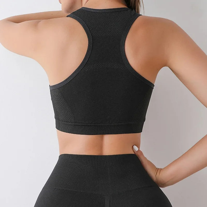 Women Seamless Yoga Set With Gym Shorts Sport Bras Brassiere Workout Tops And Fitness Leggings Clothing For Athletic Training