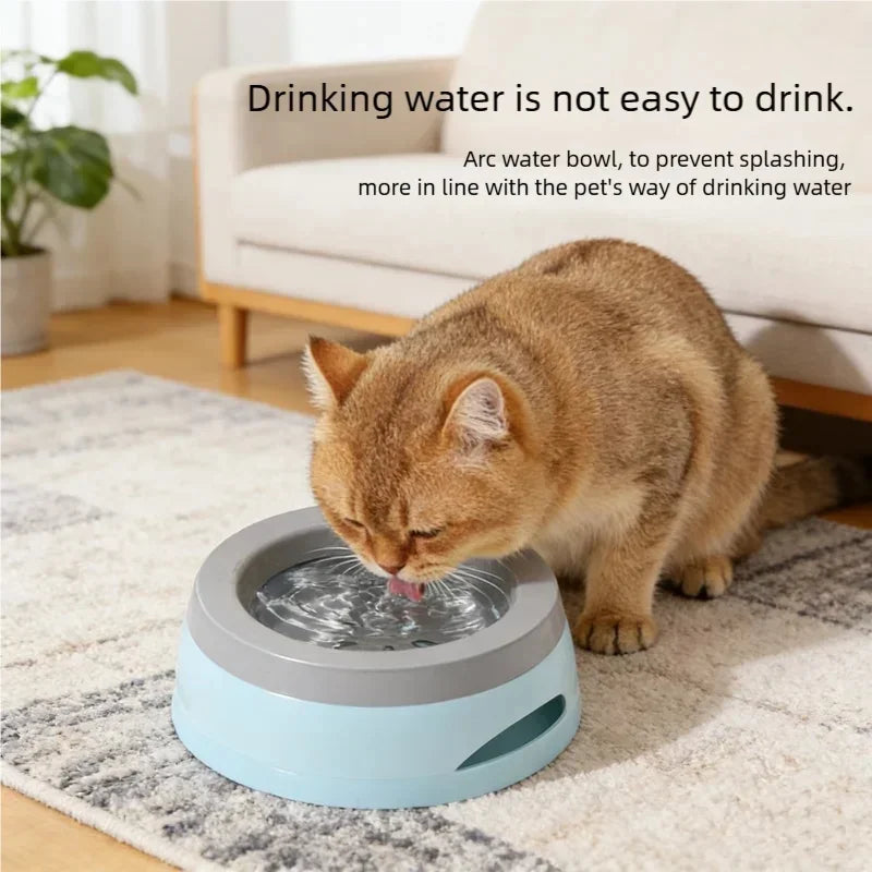 Splash-Proof Floating Pet Water Bowl