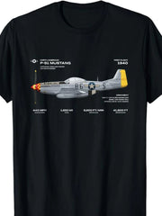 P51 Mustang Graphic Cotton Tee
