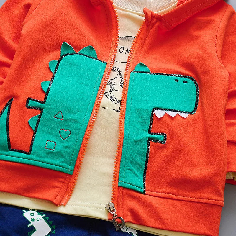 Baby Boy Hooded Cotton Set