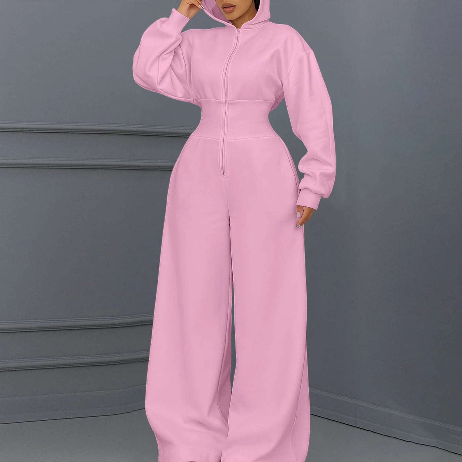 Casual Hooded Winter Jumpsuit